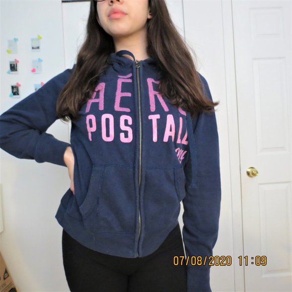 Aéropostale zip up hoodie sweater - Picture 3 of 5